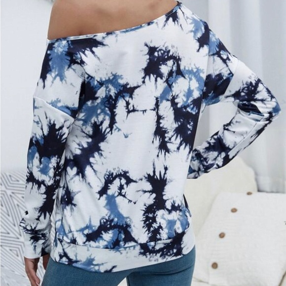 🪁Tie Dye Wash Drop Shoulder (M) 8/10 - Picture 2 of 3